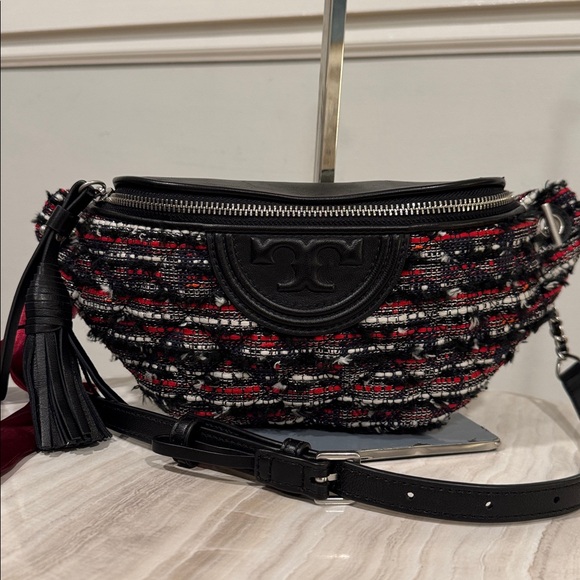 Tory Burch Bag Tory Fleming Tweed Belt Bag Fanny Pack - Picture 4 of 17